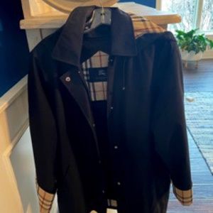 Burberry Black Raincoat for Women